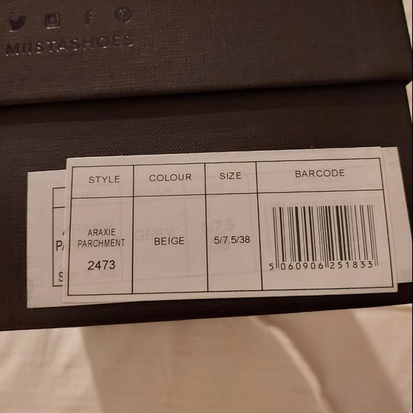 NIB Miista Araxie parchment mule, size 38 (7.5) - Picture 8 of 8